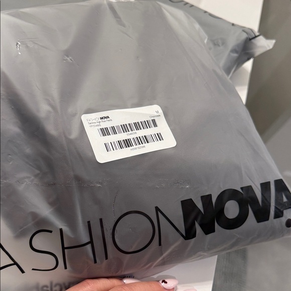 Sammie High Leather Rise Pants - Chocolate - Picture 5 of 6